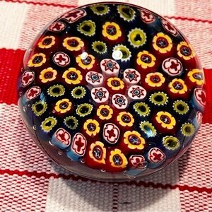 M Design Art Handcraft Colorful Assorted Murrine M Paperweight PW-611 [Kitchen]